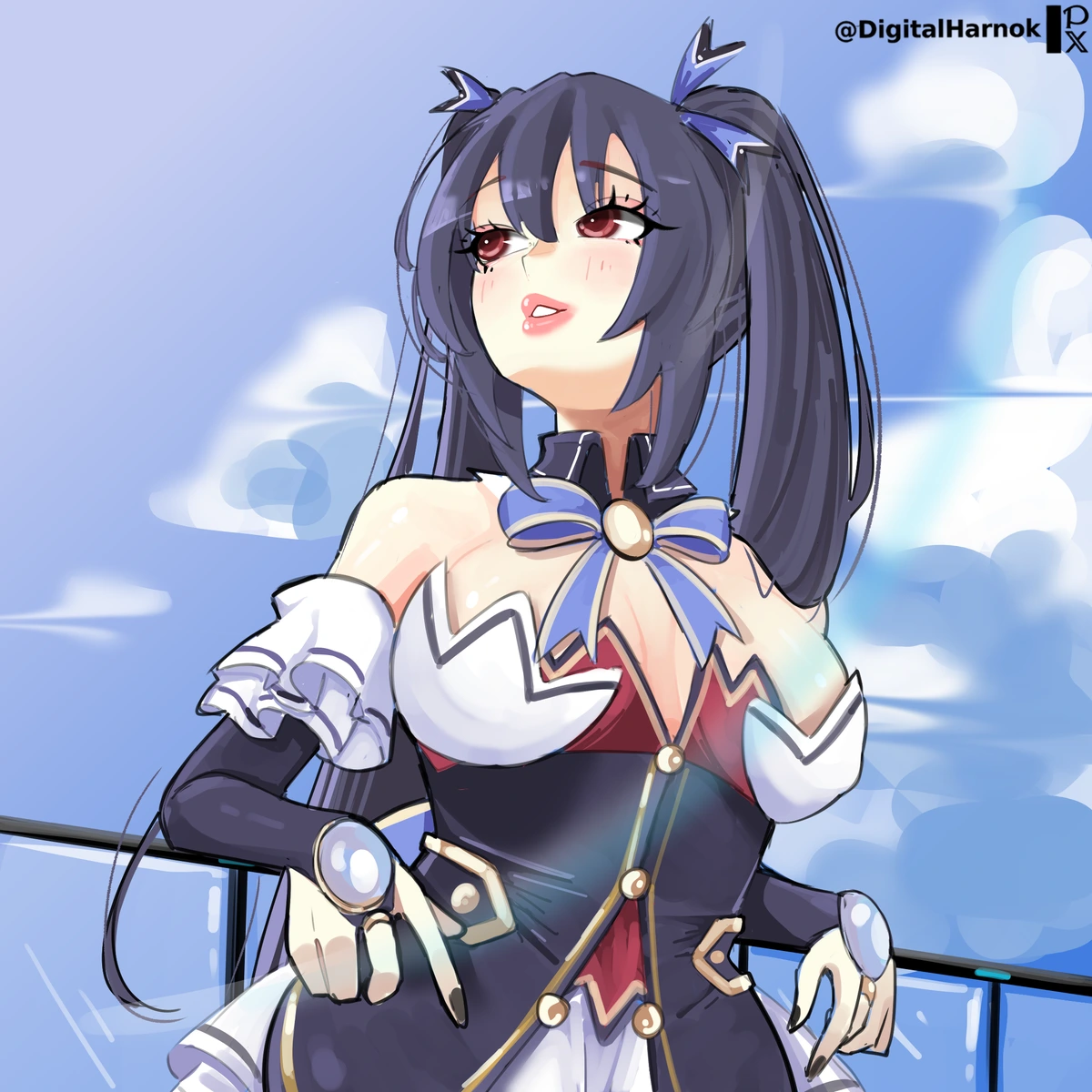 Noire Looking Out Towards The Horizon [DigitalHarnok]