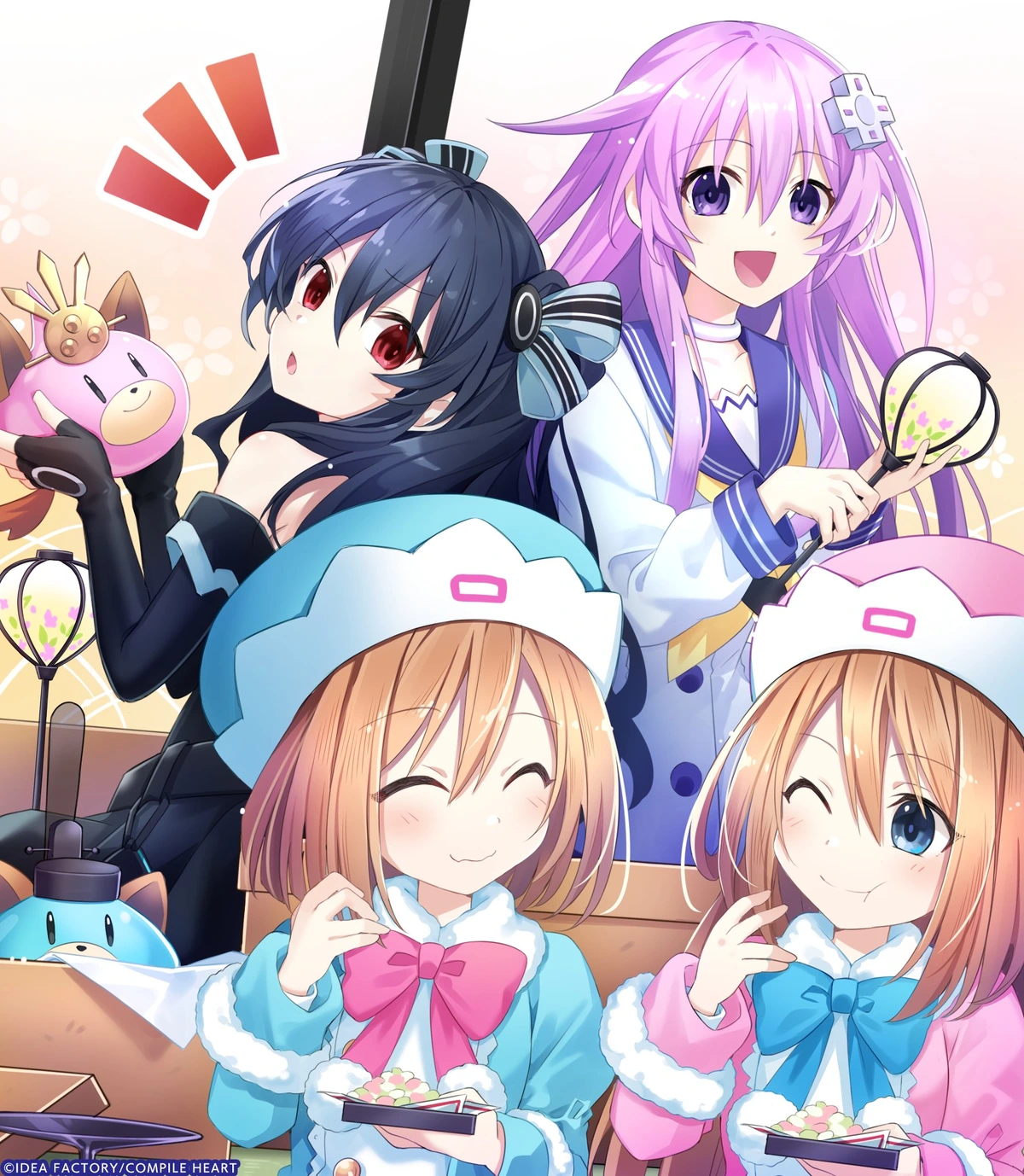 The Candidates Celebrating Spring! [Karasuma Uri - Neptunia 15th Anniversary Art]