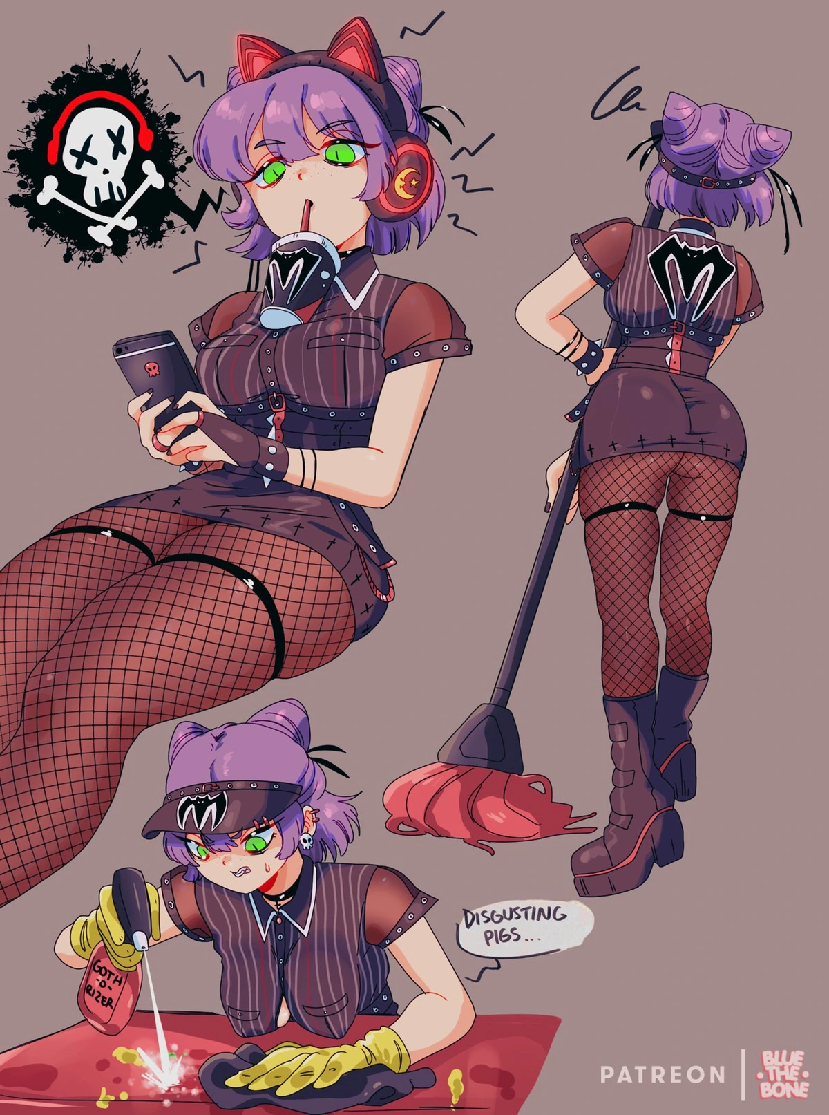 Fast Food Goth Girl (by bluethebone)