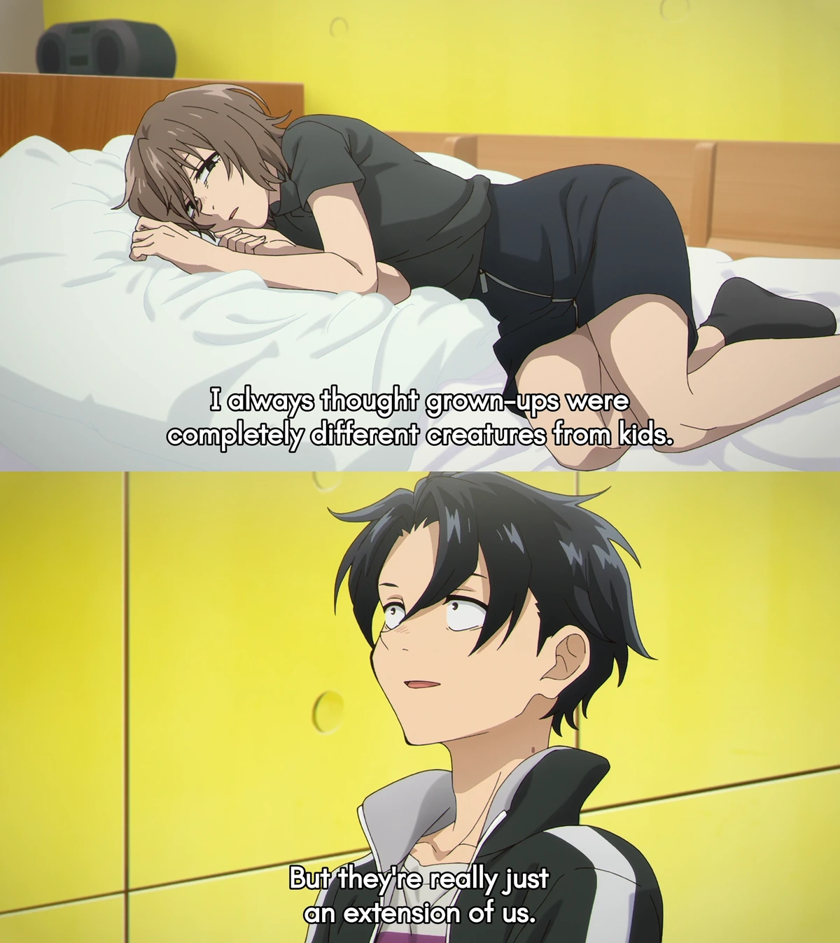 I always thought grown-ups were completely different creatures from kids. But they're really just an extension of us.